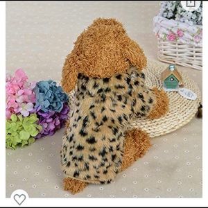 🔥3/$15! NWOT Dog Winter Plush Leopard Print Sweater